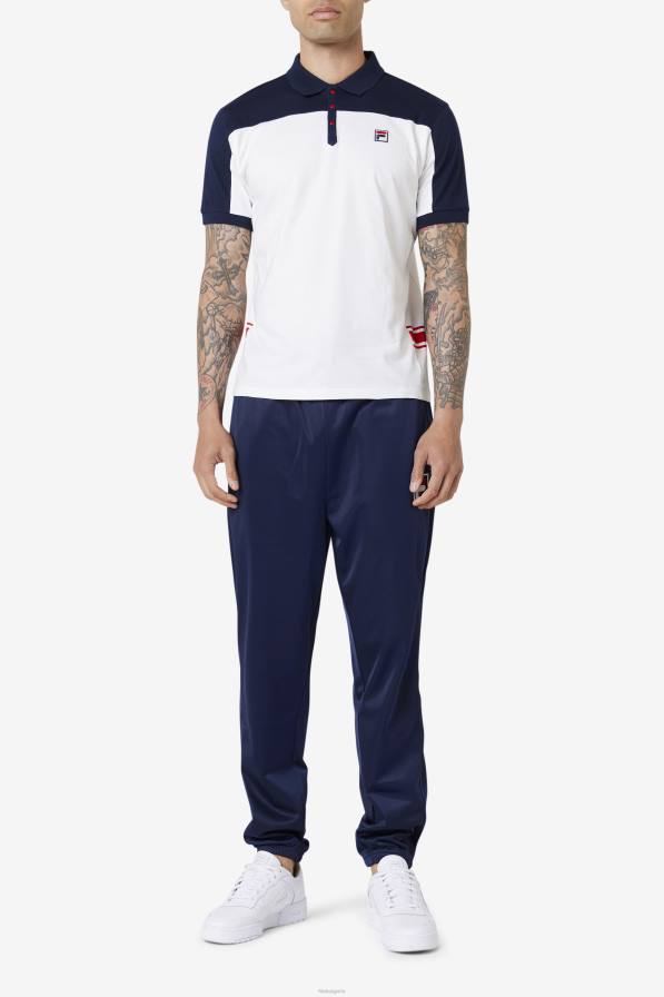 2HNL416 бяло/морско/червено FILA mivvi polo fila бял/тъмносин/червен