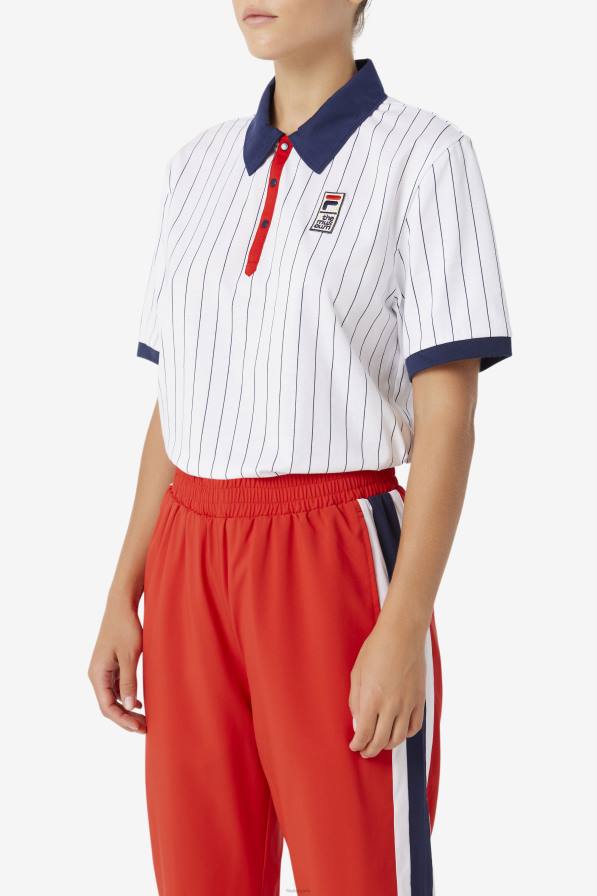 2HNL418 бяло/шушляк/червено FILA fila бяло/бело палто/червено fila x the Museum bb1 поло