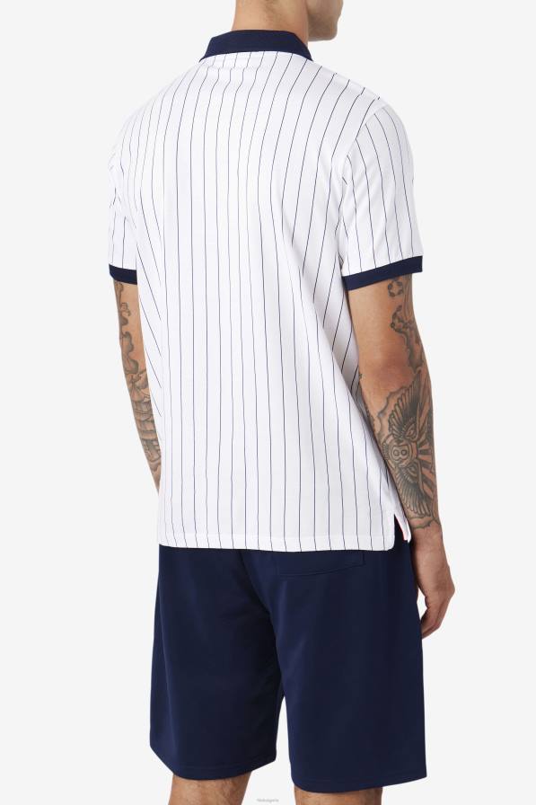 2HNL419 бяло/морско/червено FILA bb1 поло бяло/тъмносиньо/червено фила