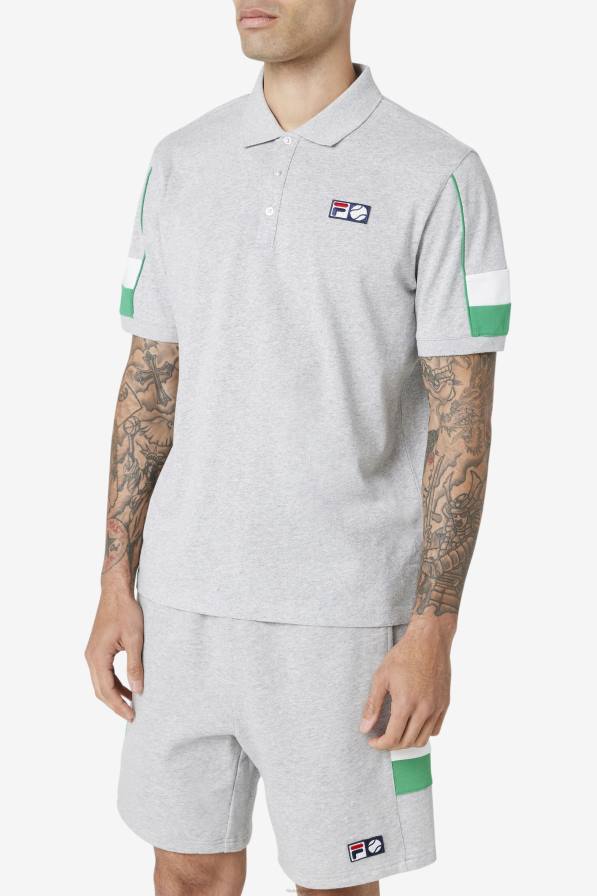 2HNL421 светло сиво/желе боб/бяло FILA fila coda polo светло сиво/желе боб/бяло