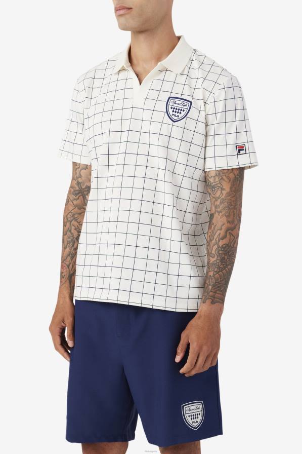 2HNL425 гардения/юнска буболечка/нави FILA mand polo гардения/джун буболечка/морска фила