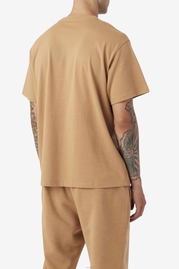 2HNL217 тютюнево кафяво FILA fila 2pac лепенка тениска тютюнево кафяво