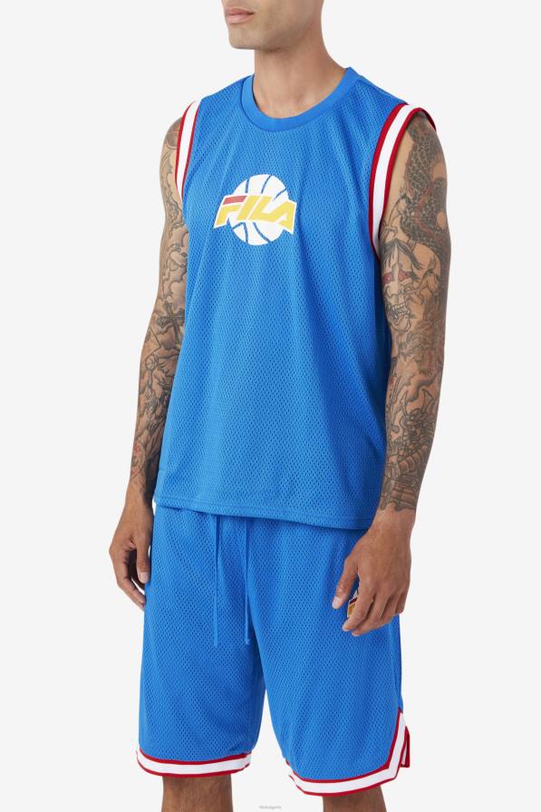 2HNL220 синьо/бяло/червено/златно FILA fila синьо/бяло/червено/златно баскетболно потник ovi