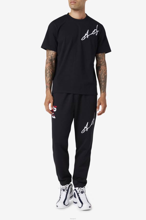 2HNL227 черен FILA грант хил кормак тениска черна фила