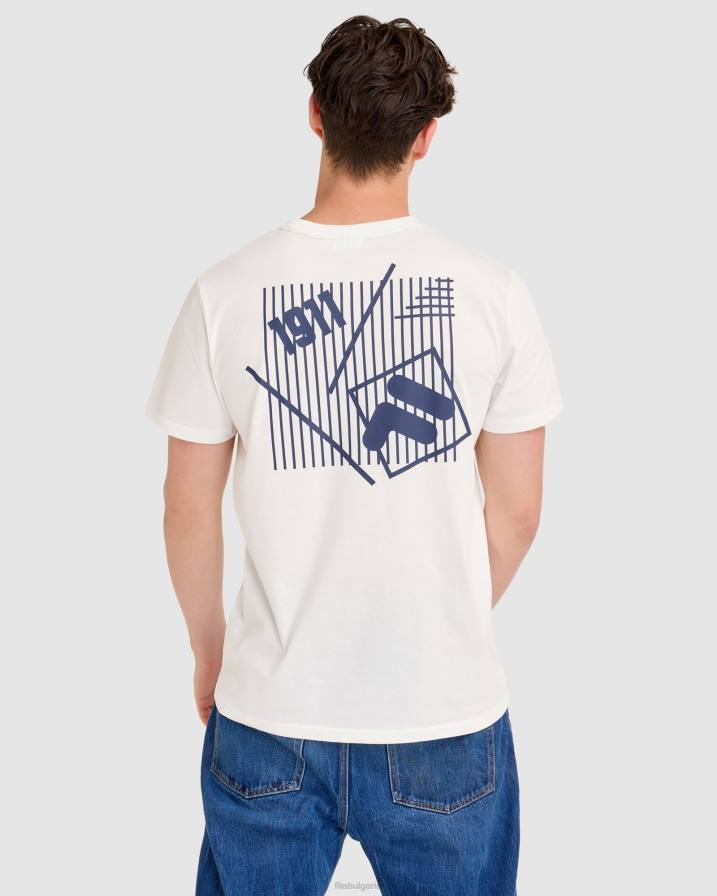 2HNL2305 бяло FILA fila aaron тениска бяла