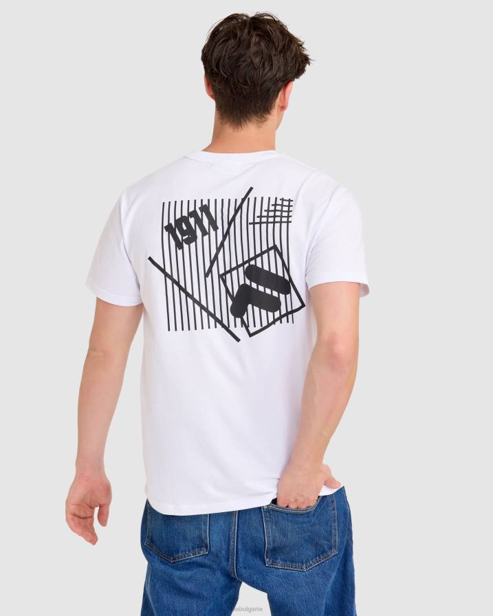 2HNL2307 бяло FILA бяла тениска fila aaron