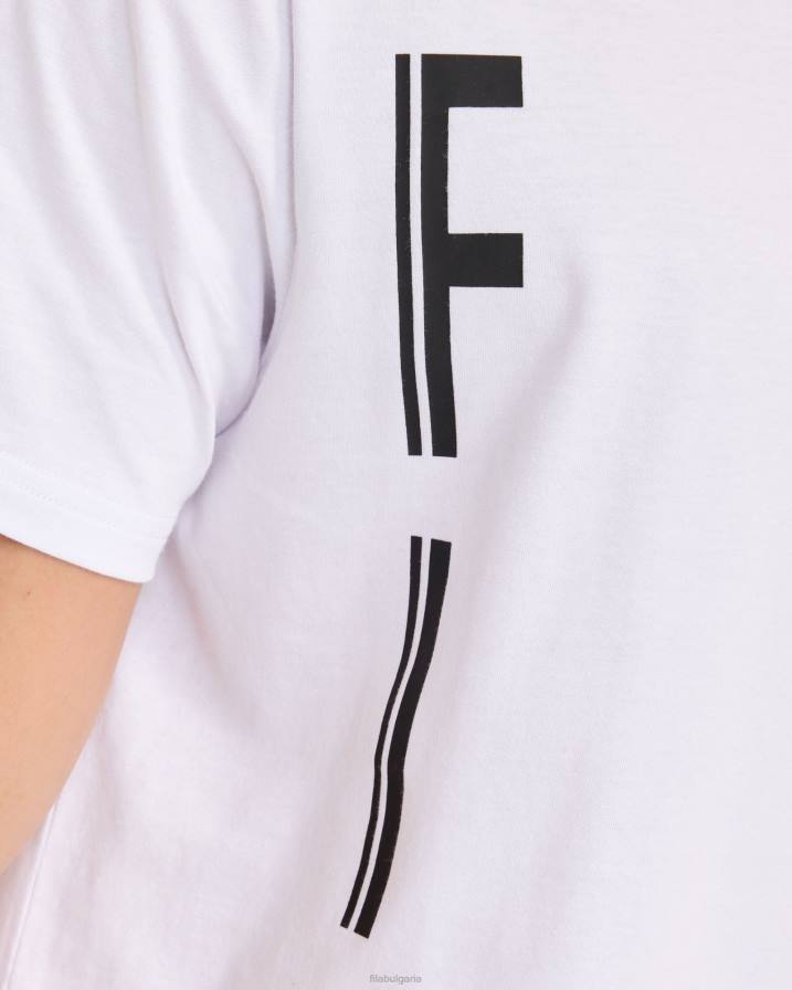 2HNL2311 бяло FILA бяла тениска fila markus