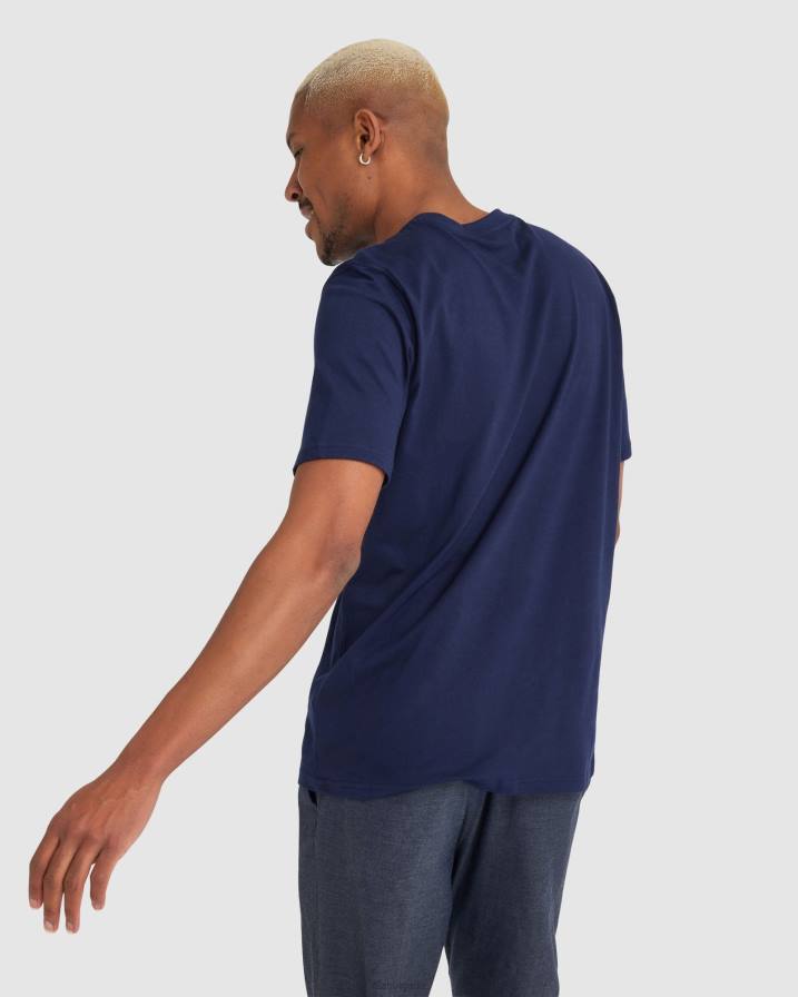 2HNL2326 военноморски флот FILA fila тъмносиня мъжка тениска cedrick