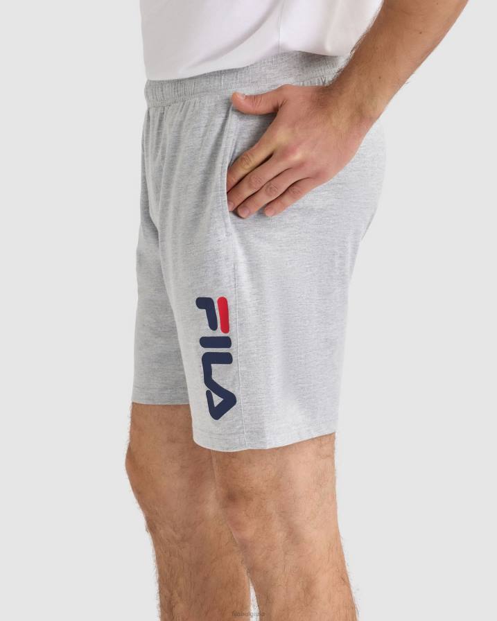 2HNL2327 сив мергел FILA унисекс бостън шорти сиво мраморно фила