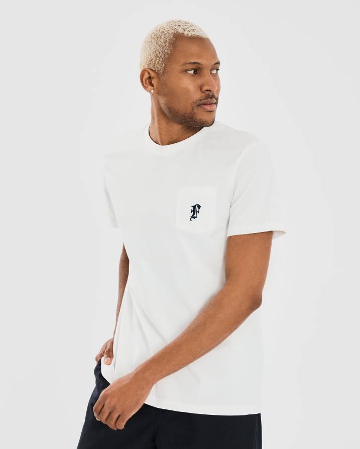 2HNL2356 бяло FILA fila бяла мъжка гарванова тениска