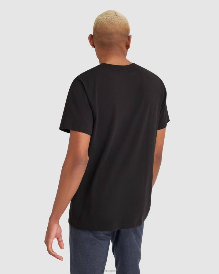 2HNL2359 черен FILA fila мъжка гарванова тениска черна