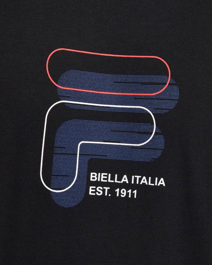 2HNL2364 черен FILA черна мъжка тениска lennox fila