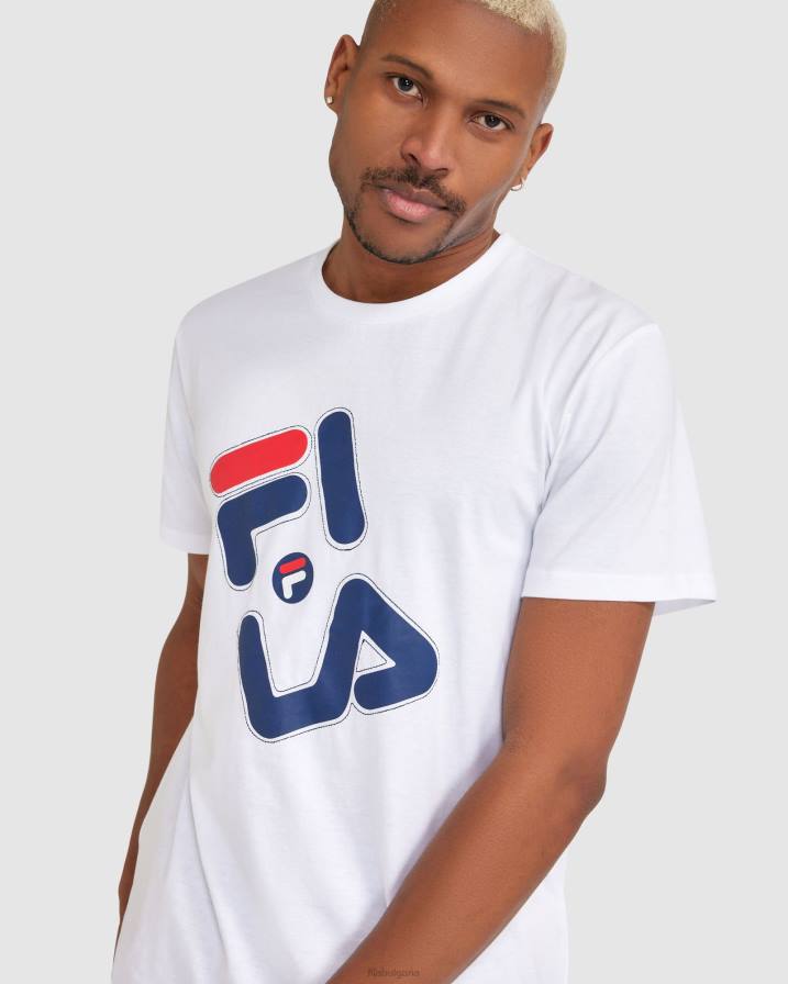 2HNL2377 бяло FILA Мъжка бяла тениска kiley fila