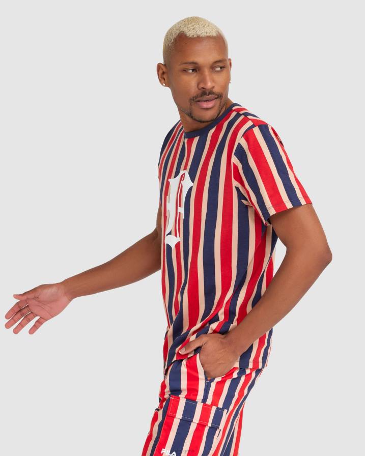 2HNL2389 нов флот FILA fila мъжка тениска jett new blue