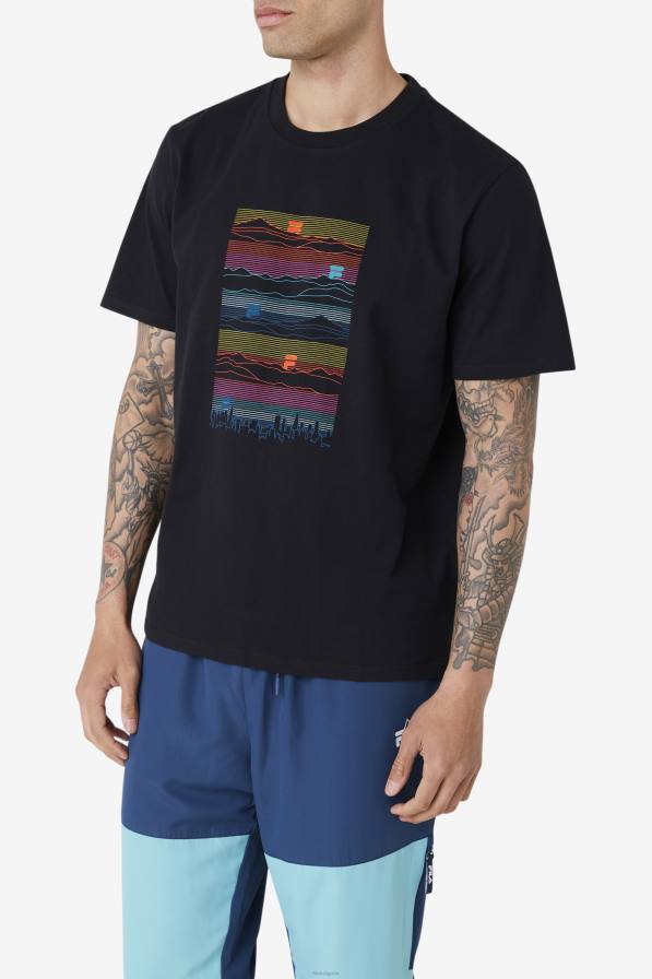 2HNL240 черен FILA черна тениска nadee fila