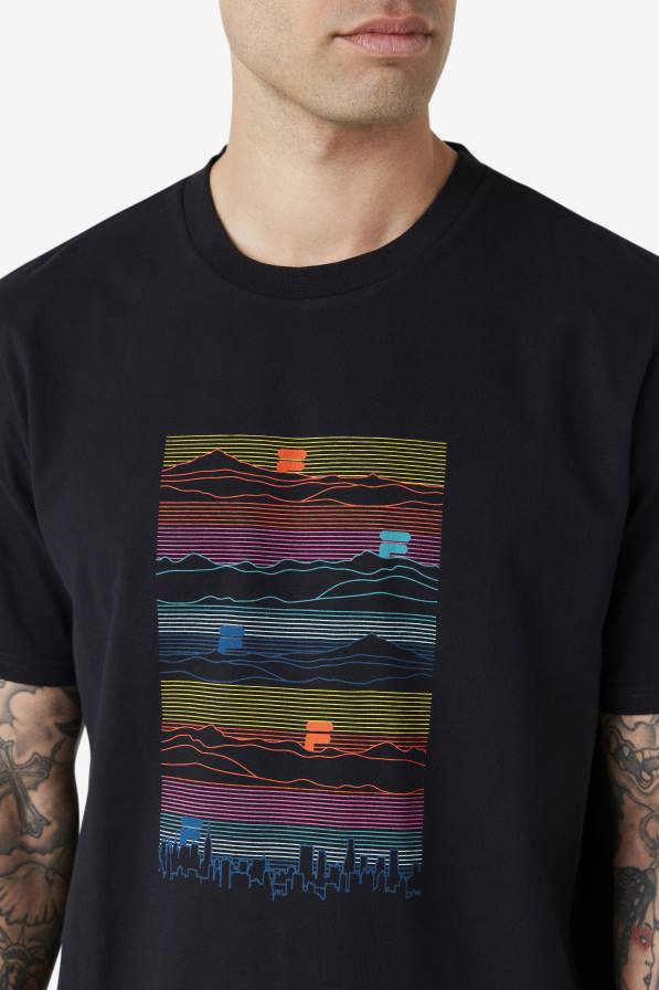 2HNL240 черен FILA черна тениска nadee fila