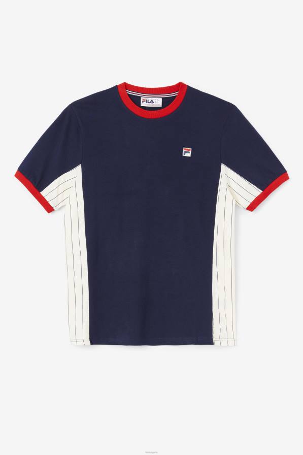 2HNL251 пелет/бяло/червено FILA warner tee peacoat/white/red fila