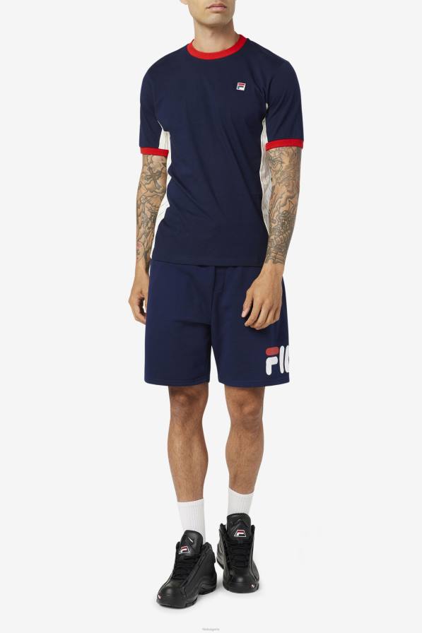 2HNL251 пелет/бяло/червено FILA warner tee peacoat/white/red fila