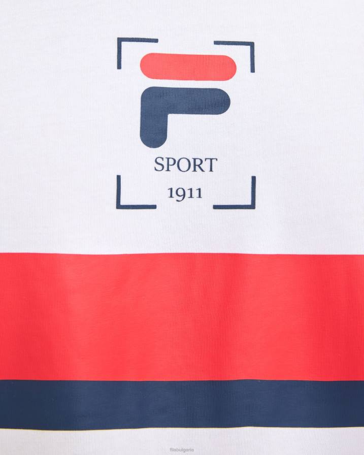 2HNL2528 бяло FILA бяла тениска roger