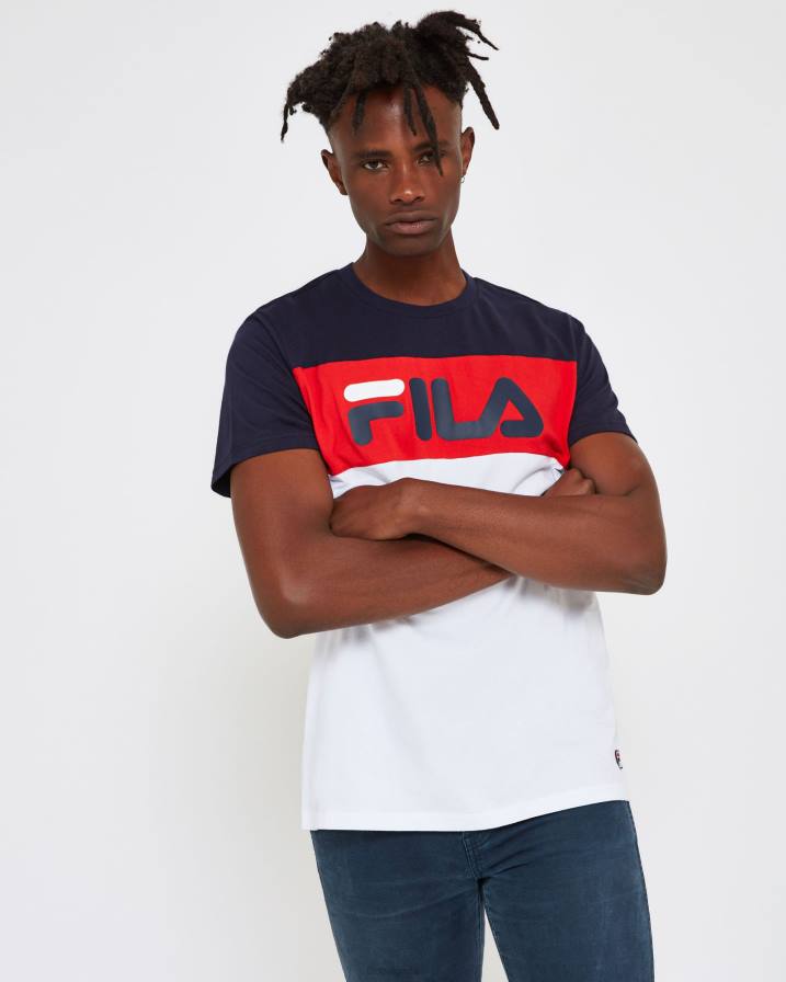 2HNL2539 бяло FILA fila унисекс бяла тениска genoa