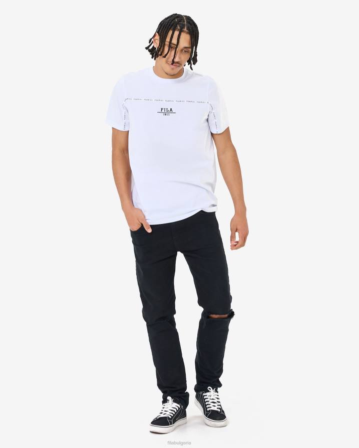 2HNL2548 бяло FILA fila бяла унисекс градска тениска