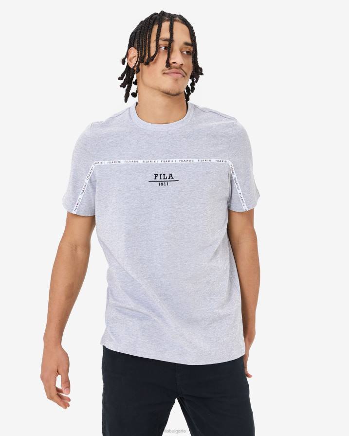 2HNL2549 сив мергел FILA унисекс градска тениска сива мраморна фила