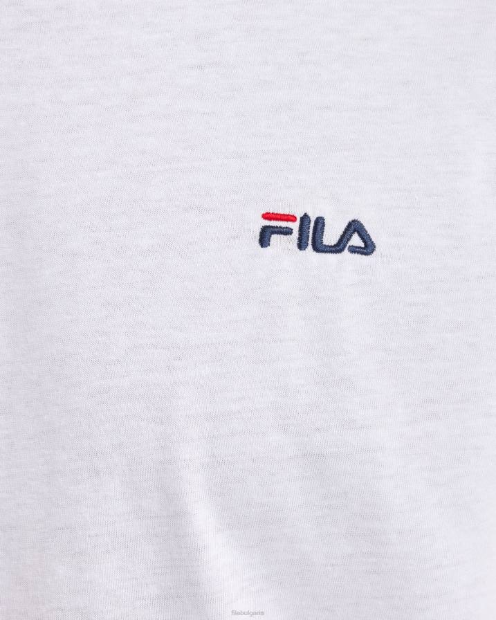 2HNL2550 бяло FILA бяла мъжка тениска l/s fila