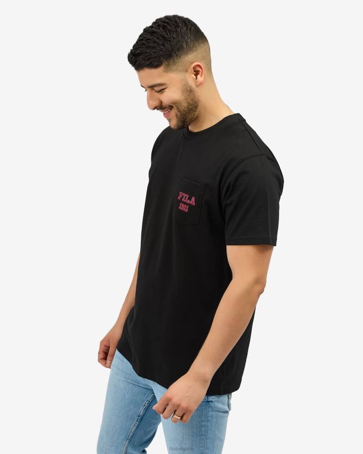 2HNL2557 черен FILA черна тениска fila antonio