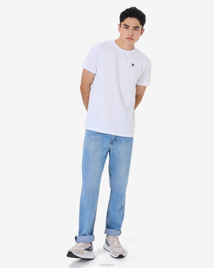 2HNL2578 бяло FILA fila бяла мъжка значка за наследство 2.0 tee