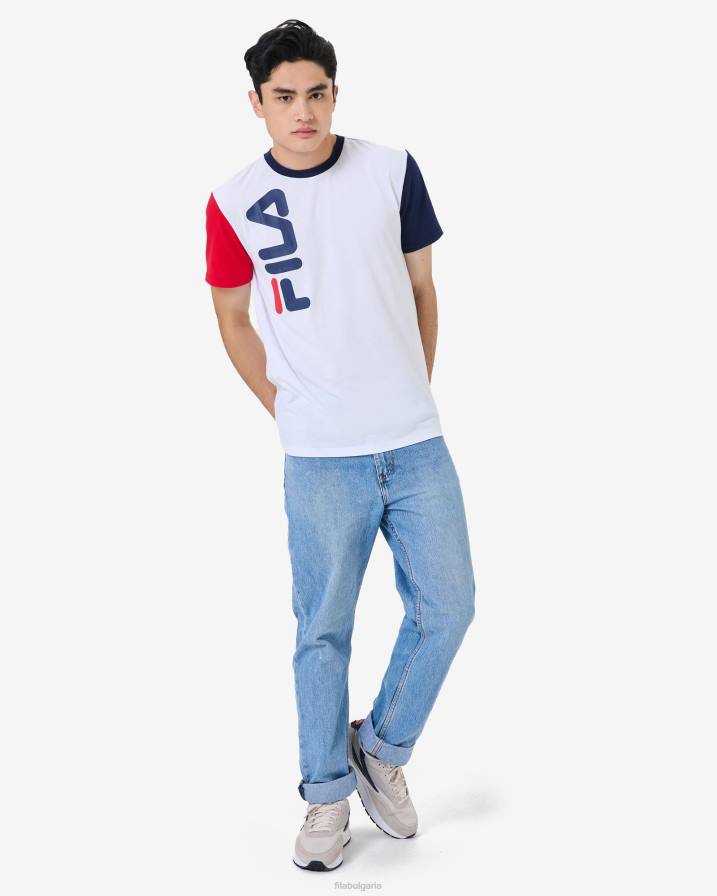 2HNL2580 бяло FILA бяла тениска bjorn fila