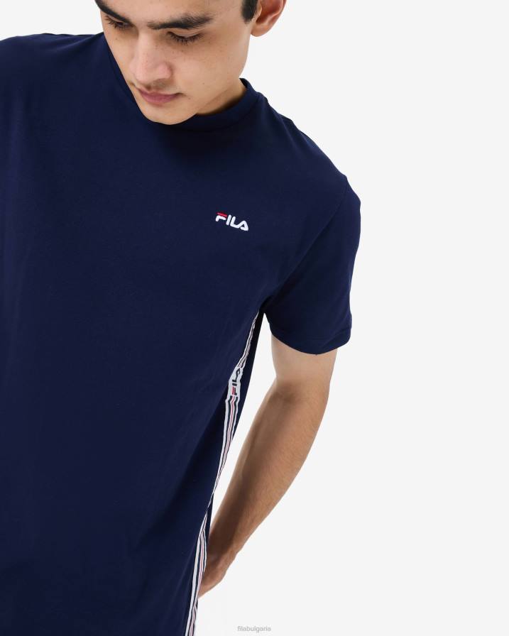 2HNL2585 нов флот FILA мъжка тениска elias new blue fila