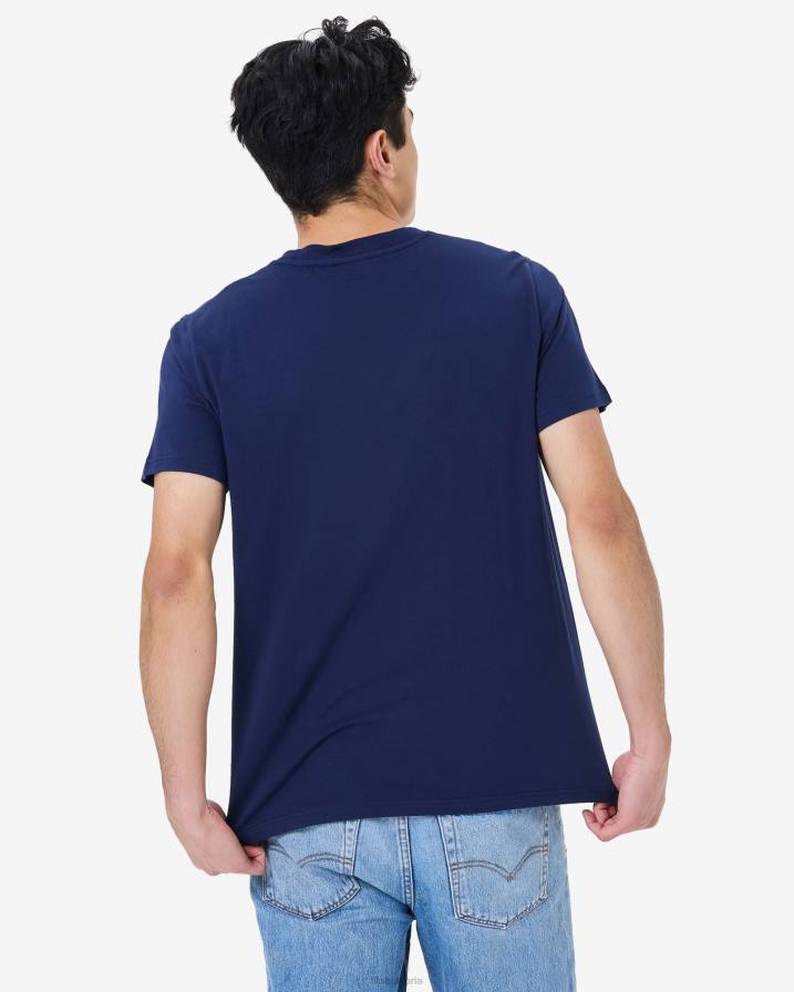 2HNL2586 нов флот FILA нова военноморска мъжка значка за наследство 2.0 tee fila