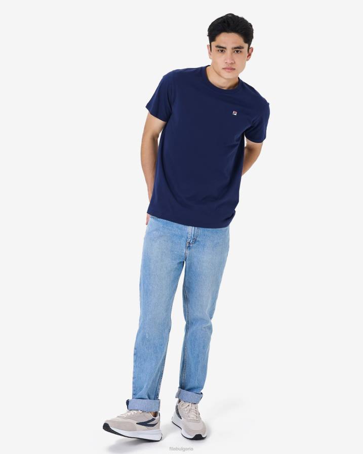 2HNL2586 нов флот FILA нова военноморска мъжка значка за наследство 2.0 tee fila