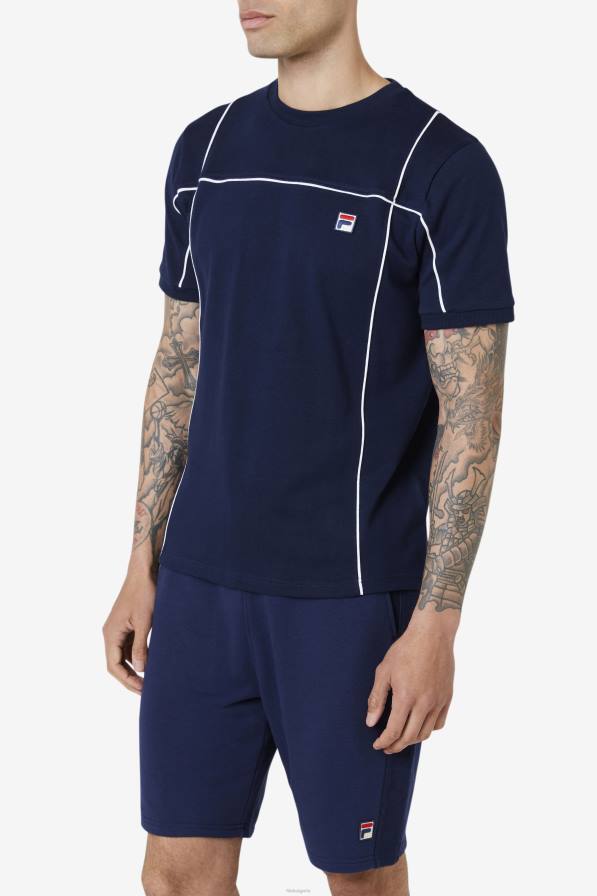 2HNL275 тъмносиньо/бяло FILA terrinda crew тъмно/бяло фила