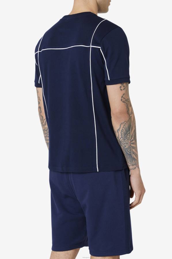 2HNL275 тъмносиньо/бяло FILA terrinda crew тъмно/бяло фила