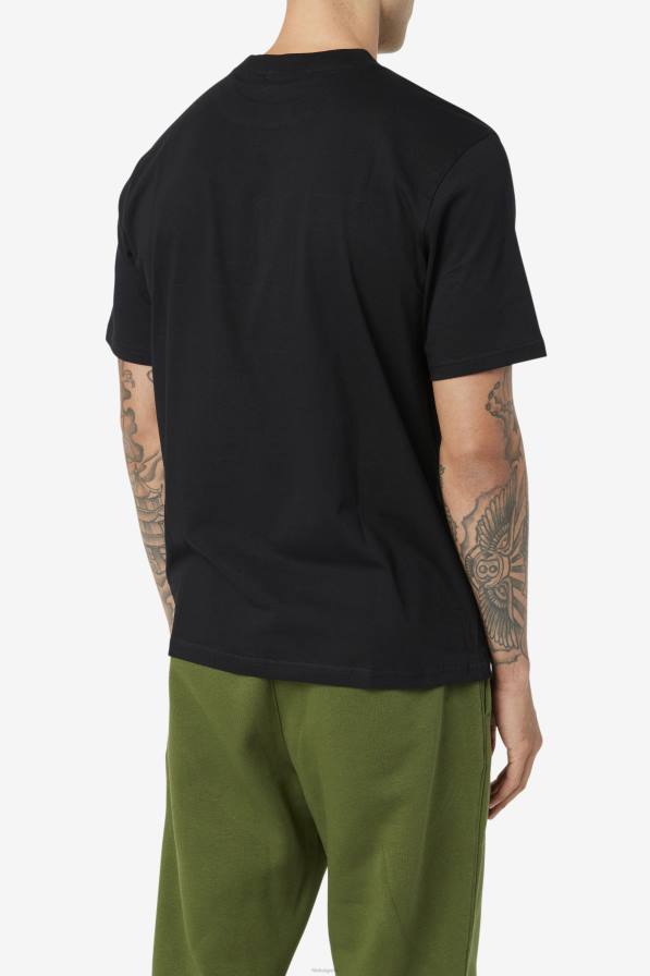 2HNL276 черно/бяло/червено FILA черна/бяла/червена тениска fila