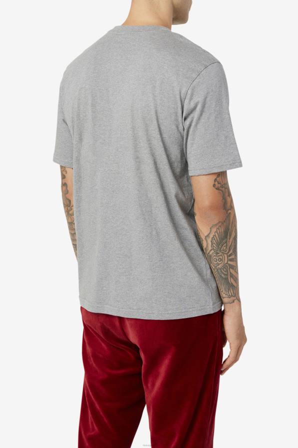 2HNL277 хедър/морско/червено FILA тениска fila borough heather/navy/red