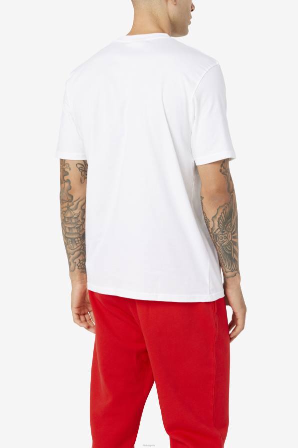 2HNL280 бяло FILA fila бяла мъжка тениска с орел