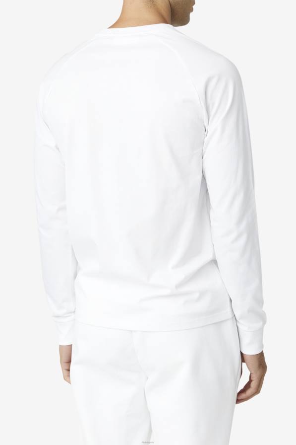 2HNL288 бяло FILA бяла тениска с дълъг ръкав flynn fila