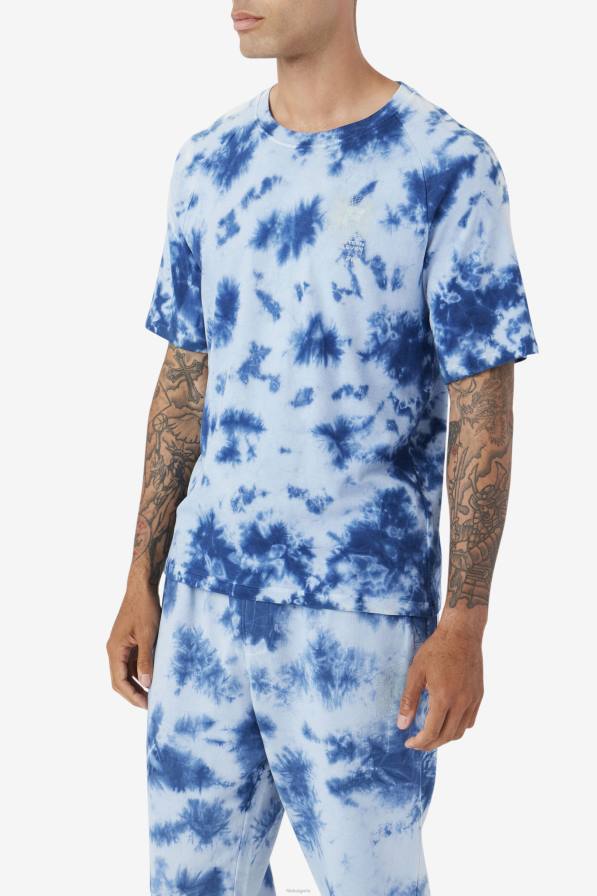 2HNL302 синя майолика/камък FILA аян тениска фила майолика синьо/камък