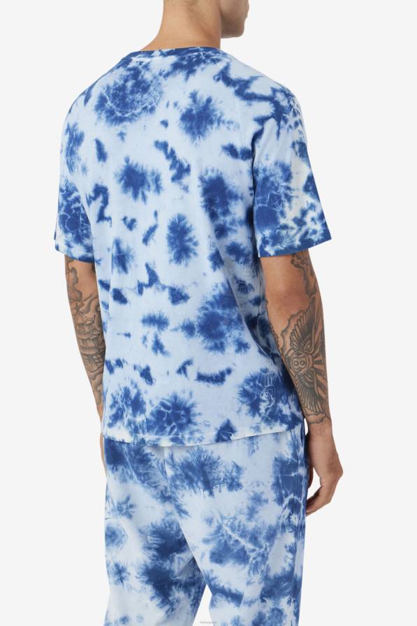 2HNL302 синя майолика/камък FILA аян тениска фила майолика синьо/камък