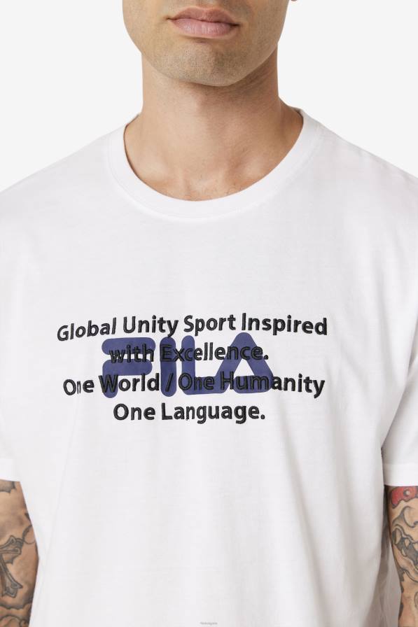 2HNL314 бяло FILA бяла тениска pepacton fila