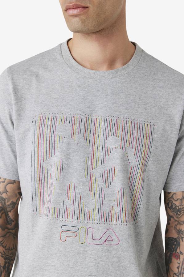 2HNL315 хедър сиво FILA Хедър Грей тениска fila visuri