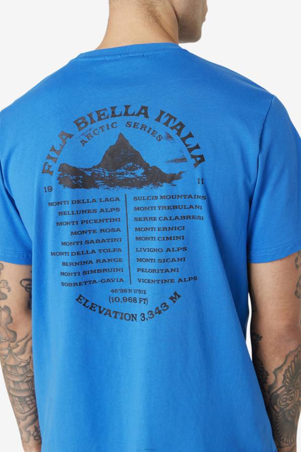 2HNL326 синьо/бяло FILA пистов тениска фила синьо/бяло