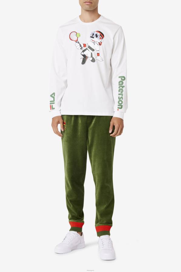 2HNL328 бяло FILA fila бяла тениска с дълъг ръкав fila x paterson