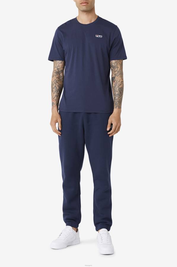 2HNL341 военноморски флот FILA скайлар тениска тъмно синя фила