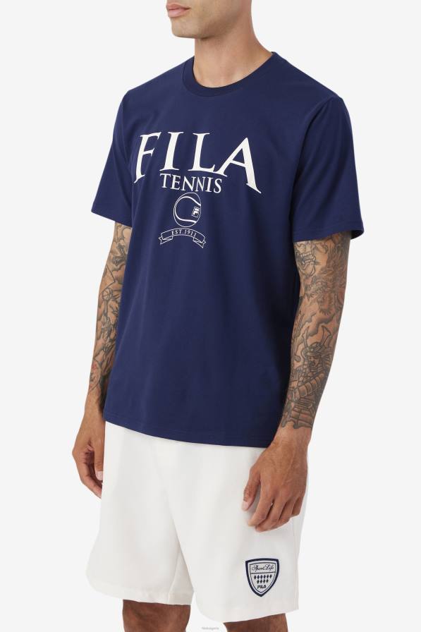2HNL343 флот/гардения FILA fila saran tee navy/gardenia