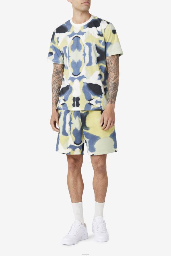 2HNL347 четка печат FILA Acotas tee brushstroke print fila