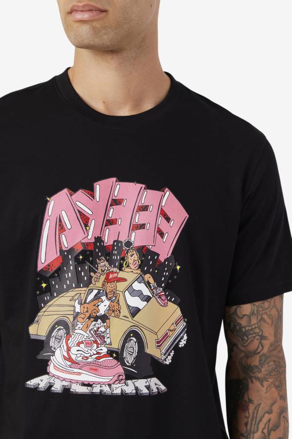 2HNL358 черен FILA тениска fila black vulk