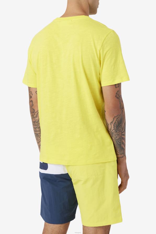 2HNL388 жълто/морско синьо FILA fila yellow/navy dilki crew